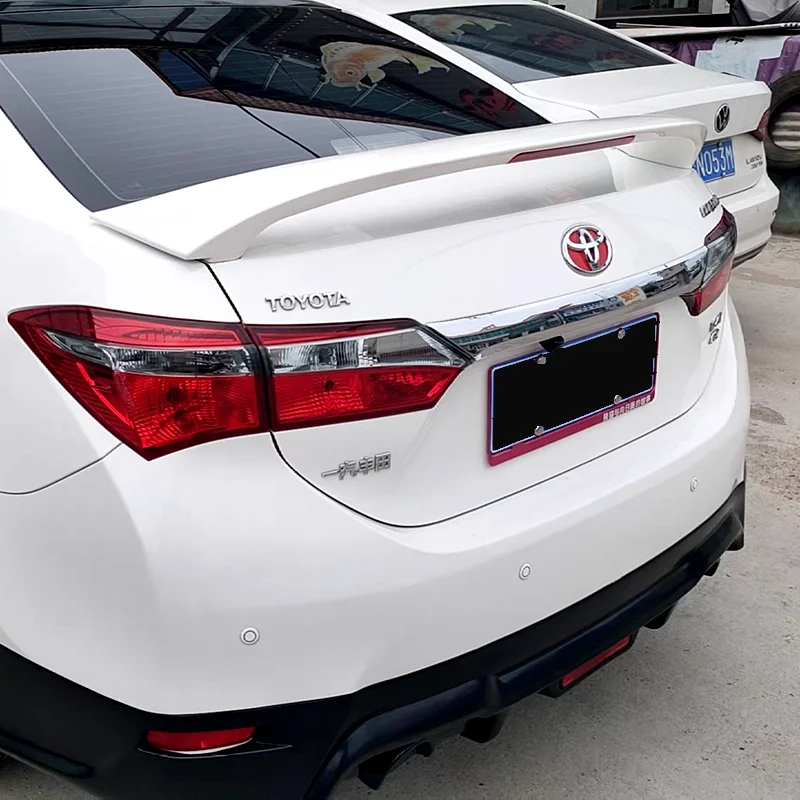 For TOYOTA Corolla Spoiler High Quality ABS Material Car Rear Wing Primer Color Rear Spoiler 2014 -2018