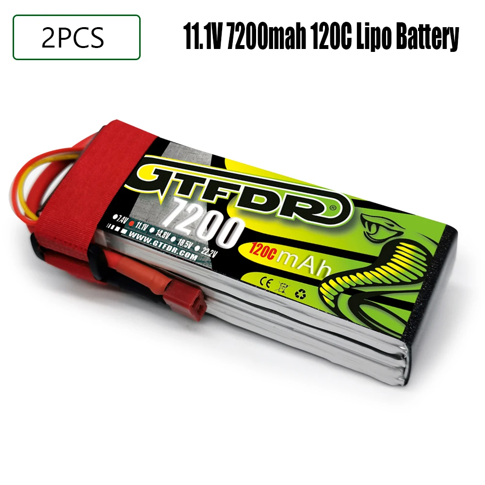GTFDR 3S 11,1 V batería LIPO 7200MAH 8200MAH 9400MAH 10000MAH 120C 140C para coche RC 1/10 1/8 Buggy truggy RC coche camión UAV RACING