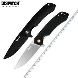 Cuchillo plegable de hoja de acero D2 G10, cuchillo de bolsillo con mango para acampar al aire libre, herramienta EDC de caza