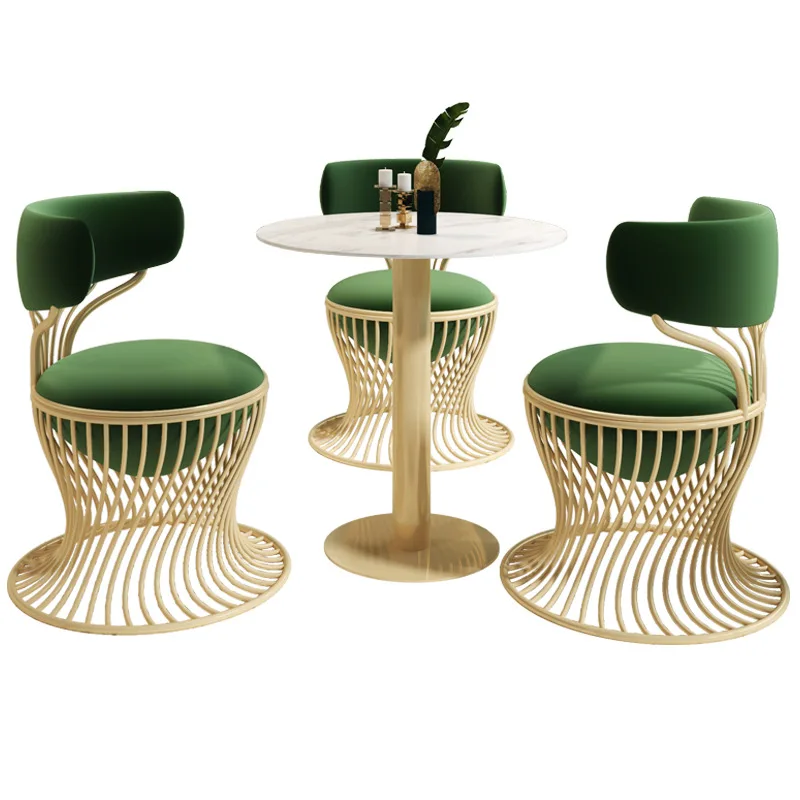

Nordic Coffee Shop Leisure Chair Minimalist And Trendy Bar Table And Chair Set