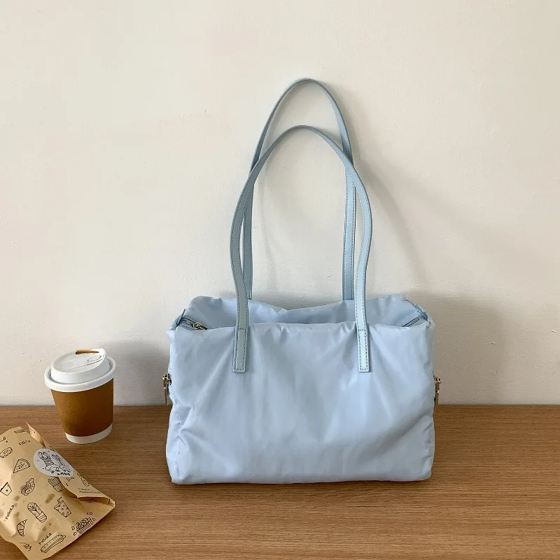 Fashion Zipper Shoulder Bag New Korean Casual Commuting Bag Versatile Lightweight Large Capacity Tote Bag Women Handbag
