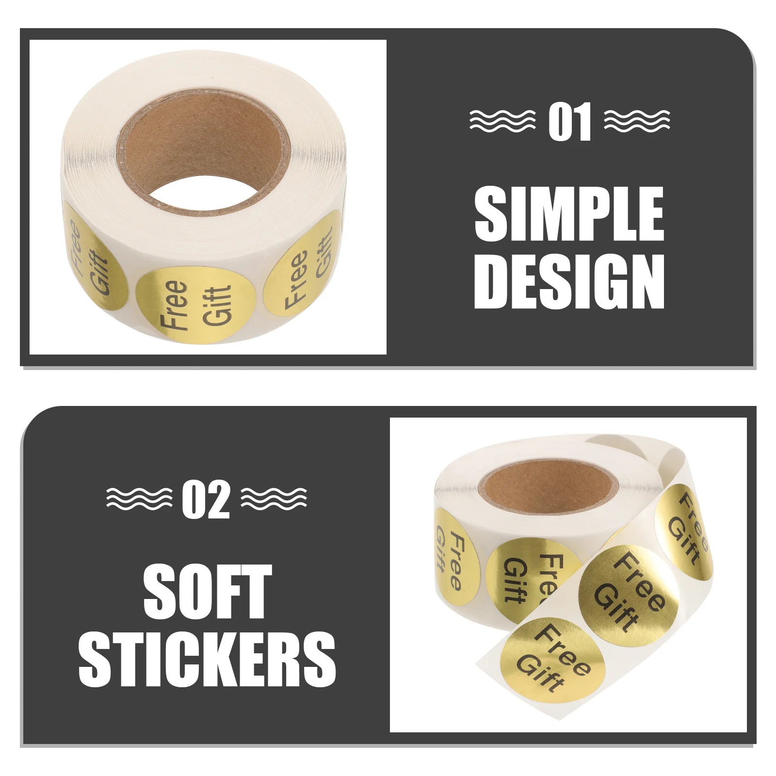 500 قطعة من ملصقات تقدير العملاء، ملصق لاصق للهدايا المجانية لتغليف الأعمال، ملصق لاصق لديكور الهدايا