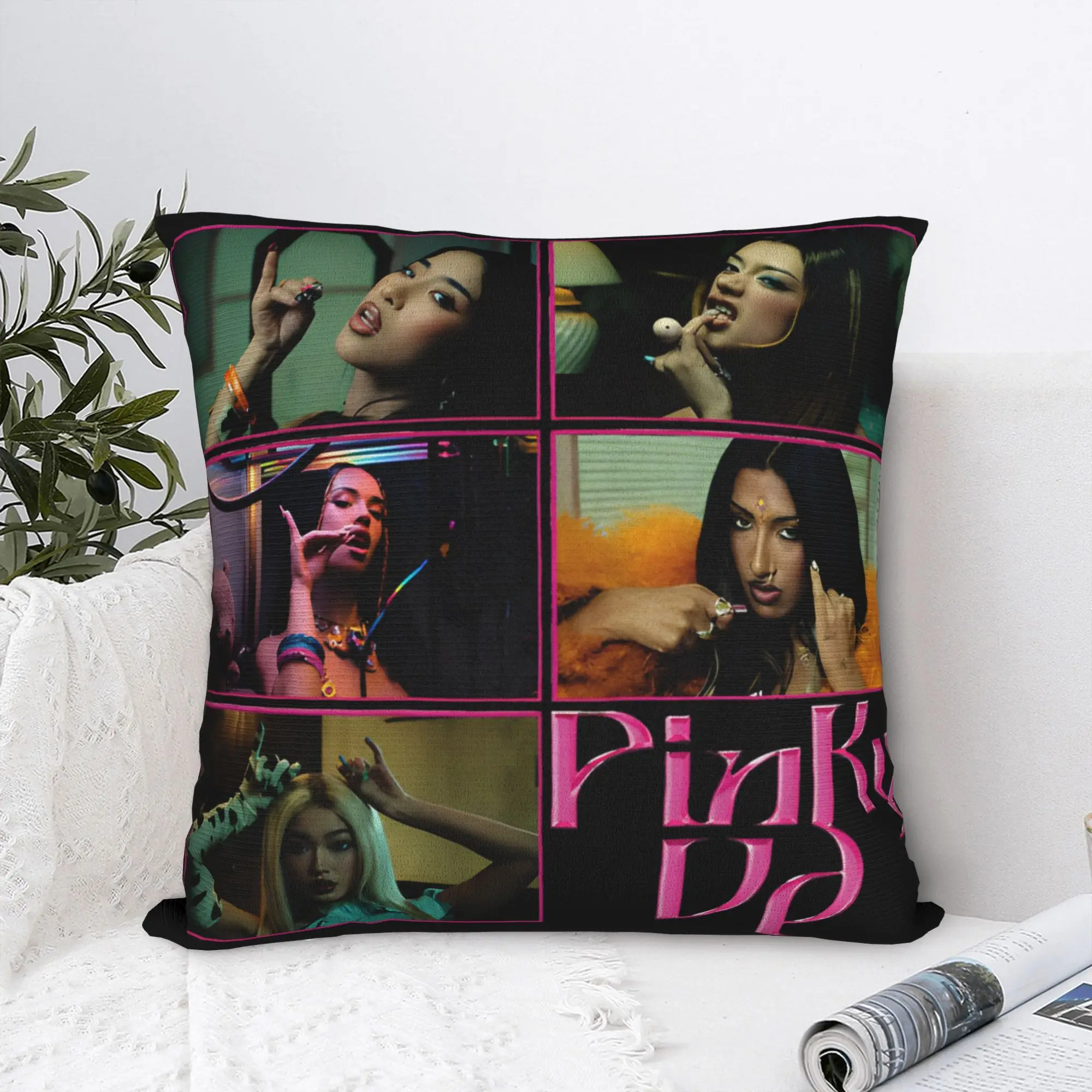 Katseyes Pinky Up 2026 Pillowcases  Vintage Pillow Case For Sofa Home Decoration Soft Pillow Cover