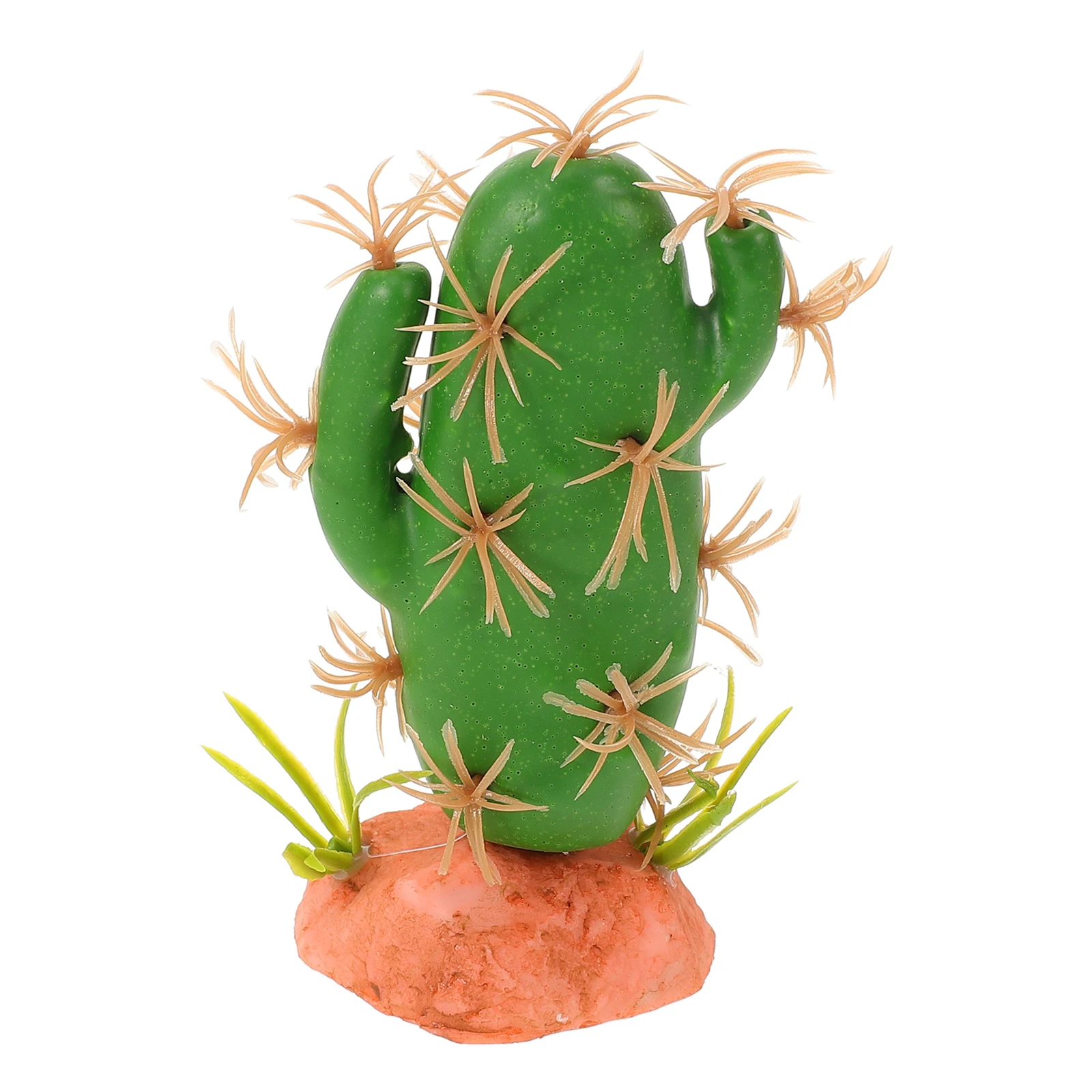 

Resin Plastic Artificial Cactus Plant Decor Reptile Tank Habitat Simulation Decorative Terrarium Accessories Reptile Cactus