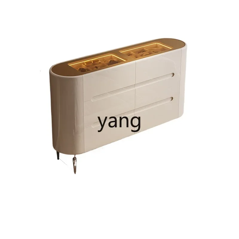 

LT Bedroom Side Cabinet Integrated Wall Storage Six Bucket Cabinet Modern French Storage Cabinet