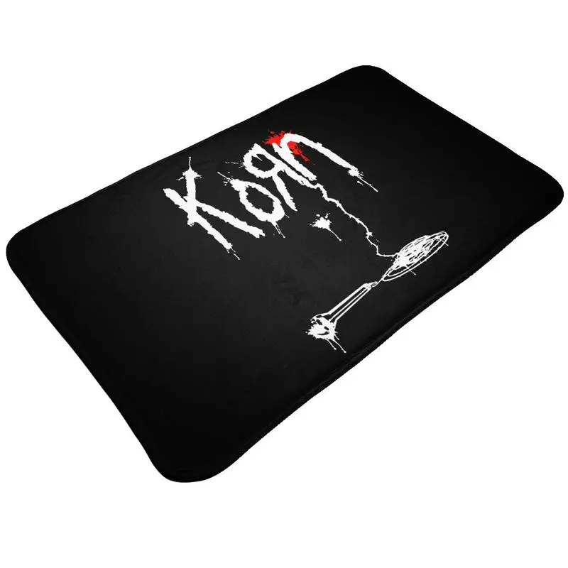 Korn Nu Metal Rock Band Music Blood Logo Mat Rug Carpet Tapis Vintage Anti-Slip Door Cushio Entrance Mat