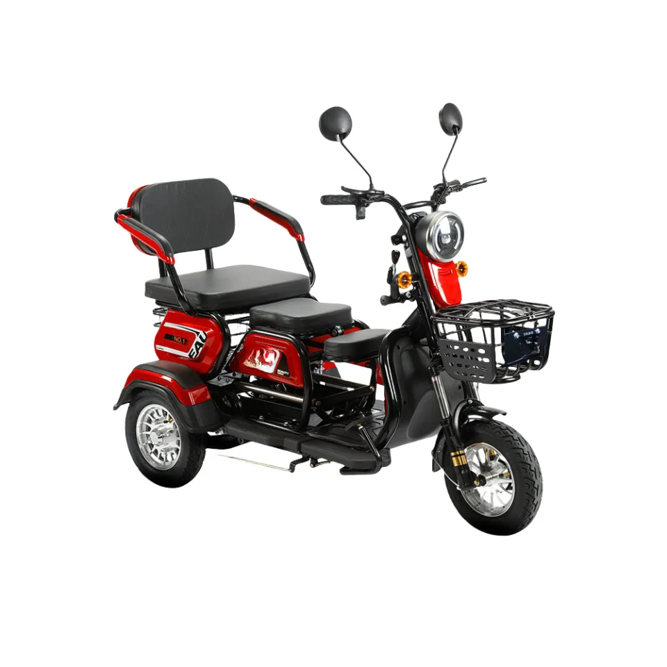 Hot Selling 600W/800W/1000W Powerful Tricycle Family Use Electric Tricycle