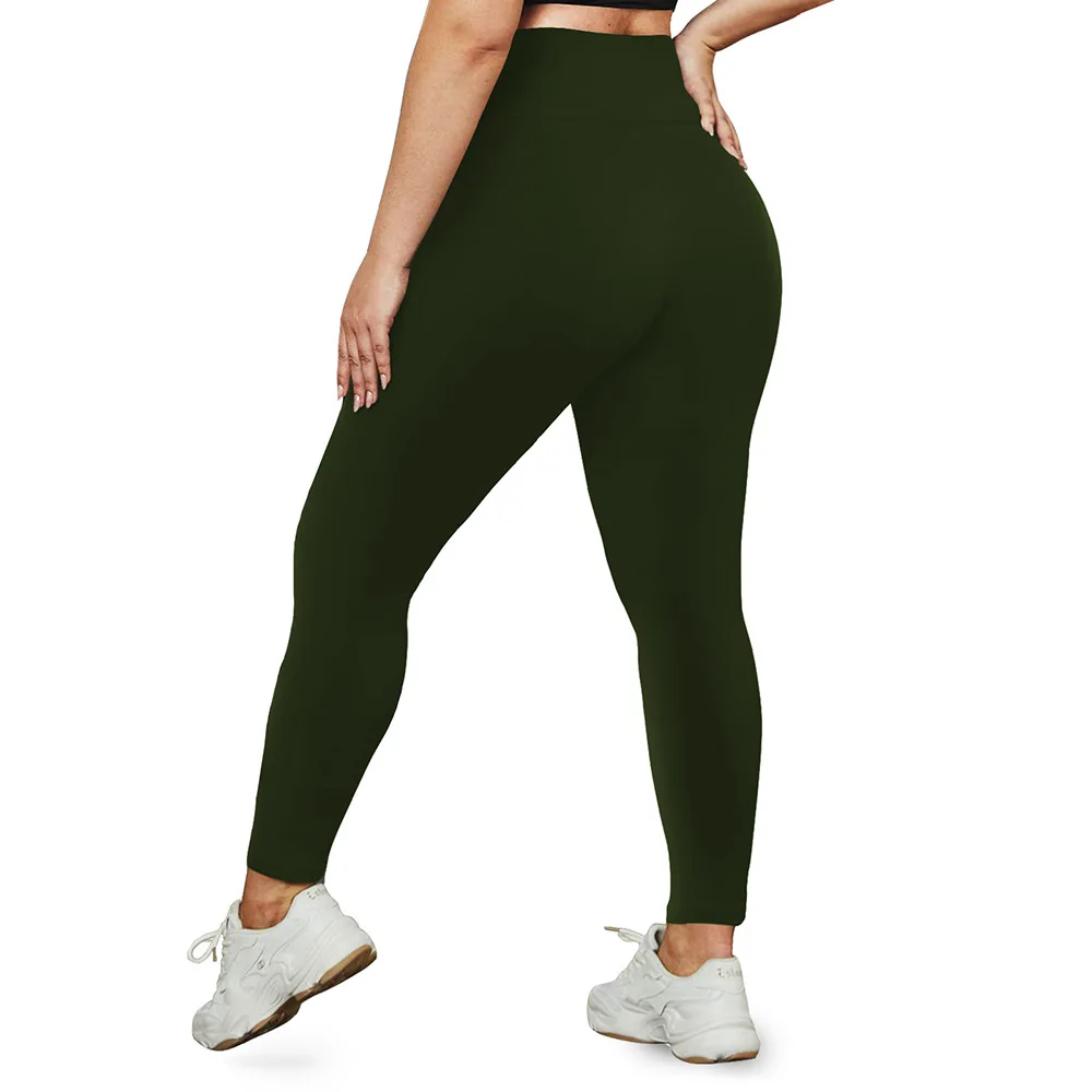 Comfortable High Waist Plus-Size Yoga Pants Fitness Leggings Naked Feel Butt-Lifting Spring/Autumn High-Waist Style for Women