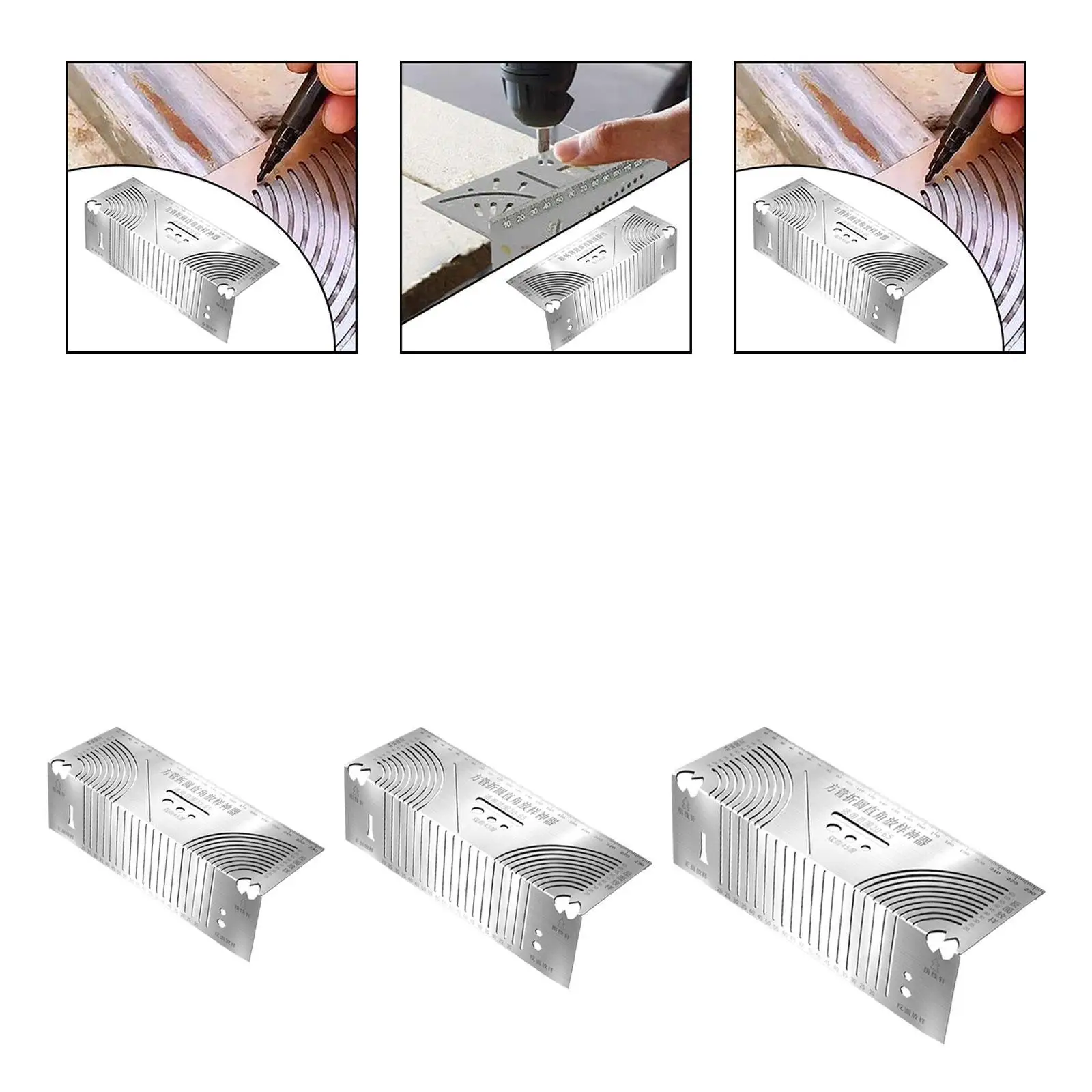 Angle and CURVE Marking Tool Scriber for Construction Drawing Professionals