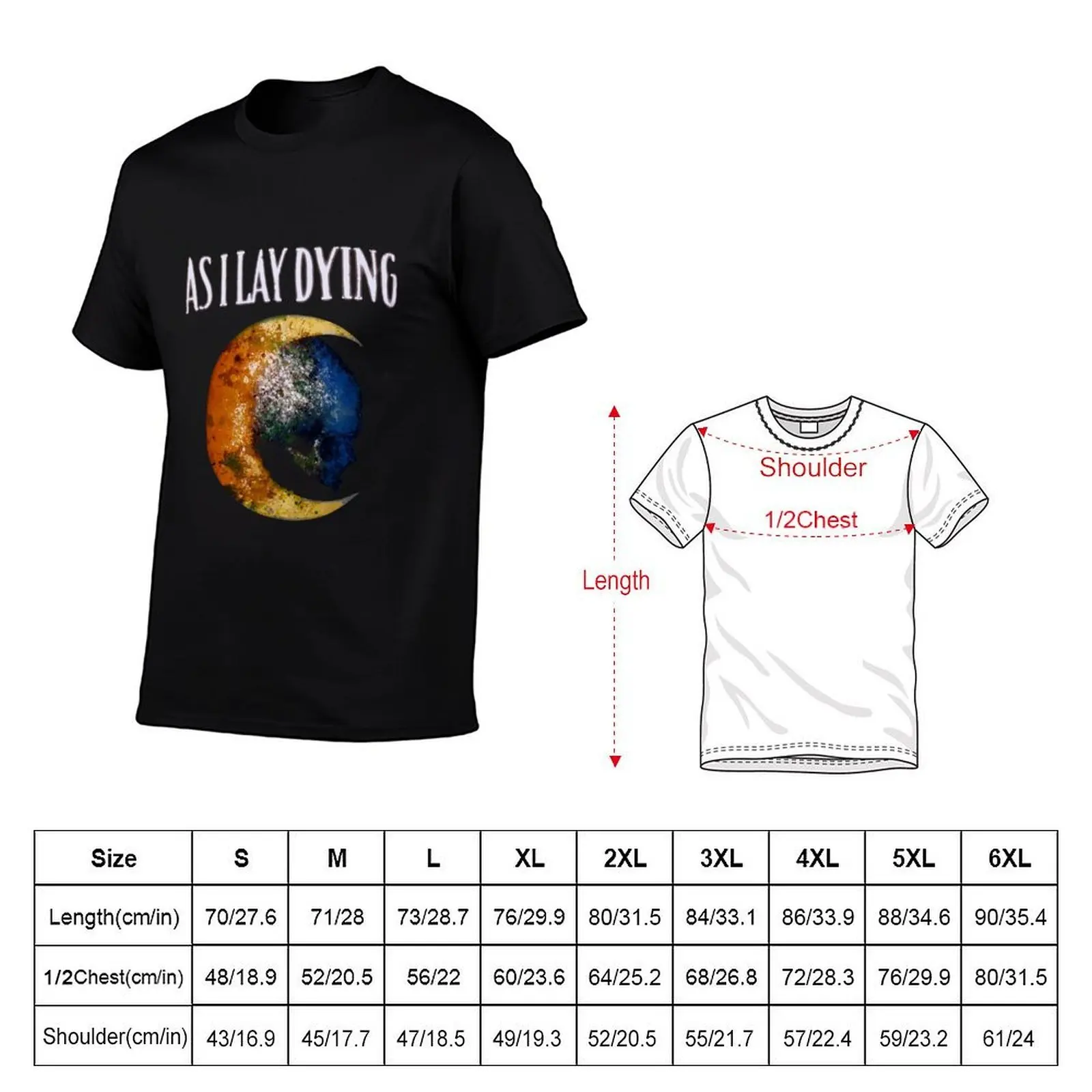 As I Lay Dying Blinded T-Shirt Basic Daily Outfit Short Sleeve Tee