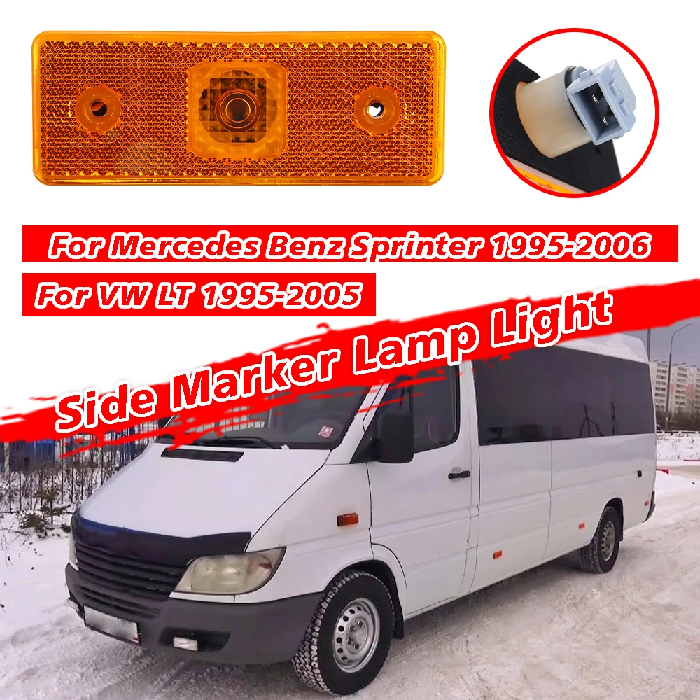 

1 pcs For Mercedes Benz Sprinter VW LT 1995-2006 A0028209156 Side Marker Light Lens Replacement without Bulbs