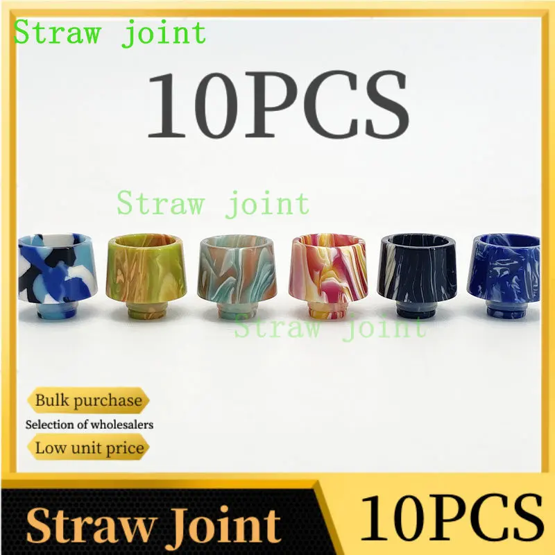 

10PCS 510 Random Colors Resin Straw Joint