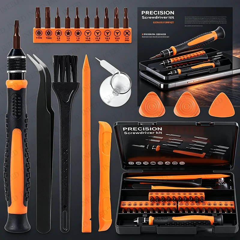 40 in 1 precision screwdriver set mobile phone repair tool kit suitable for repairing computers mobile phones, screwdriver tools