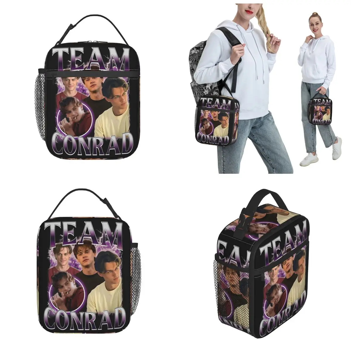 Torba termiczna na lunch Conrad Fisher The Summer I Turned Pretty, izolowana, szczelna, pojemnik na posiłki, torba na jedzenie, torba plażowa