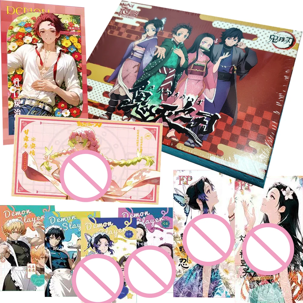 

Wholesale Demon Slayer Collection Cards Cute Q-version Warm and Healing Daily Life Character Color Paper Cards Fans Hobbies Gift