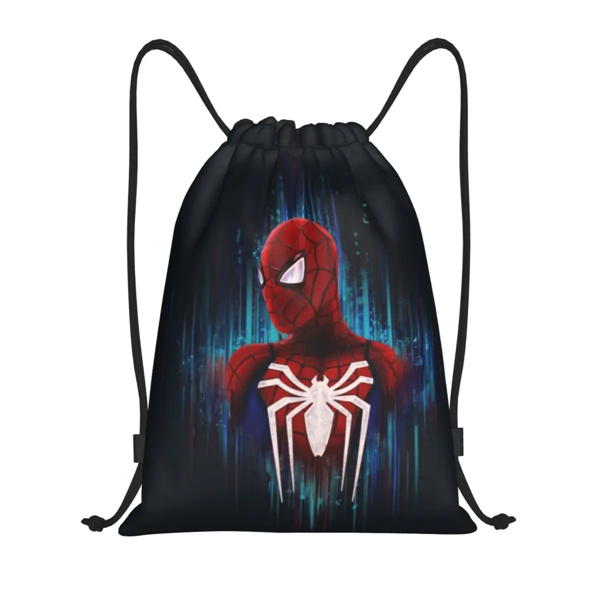 Custom Name Waterproof Outdoor Beach Swimming Sports Drawstring Backpack Spider Man Organizer Gym Storage Bag