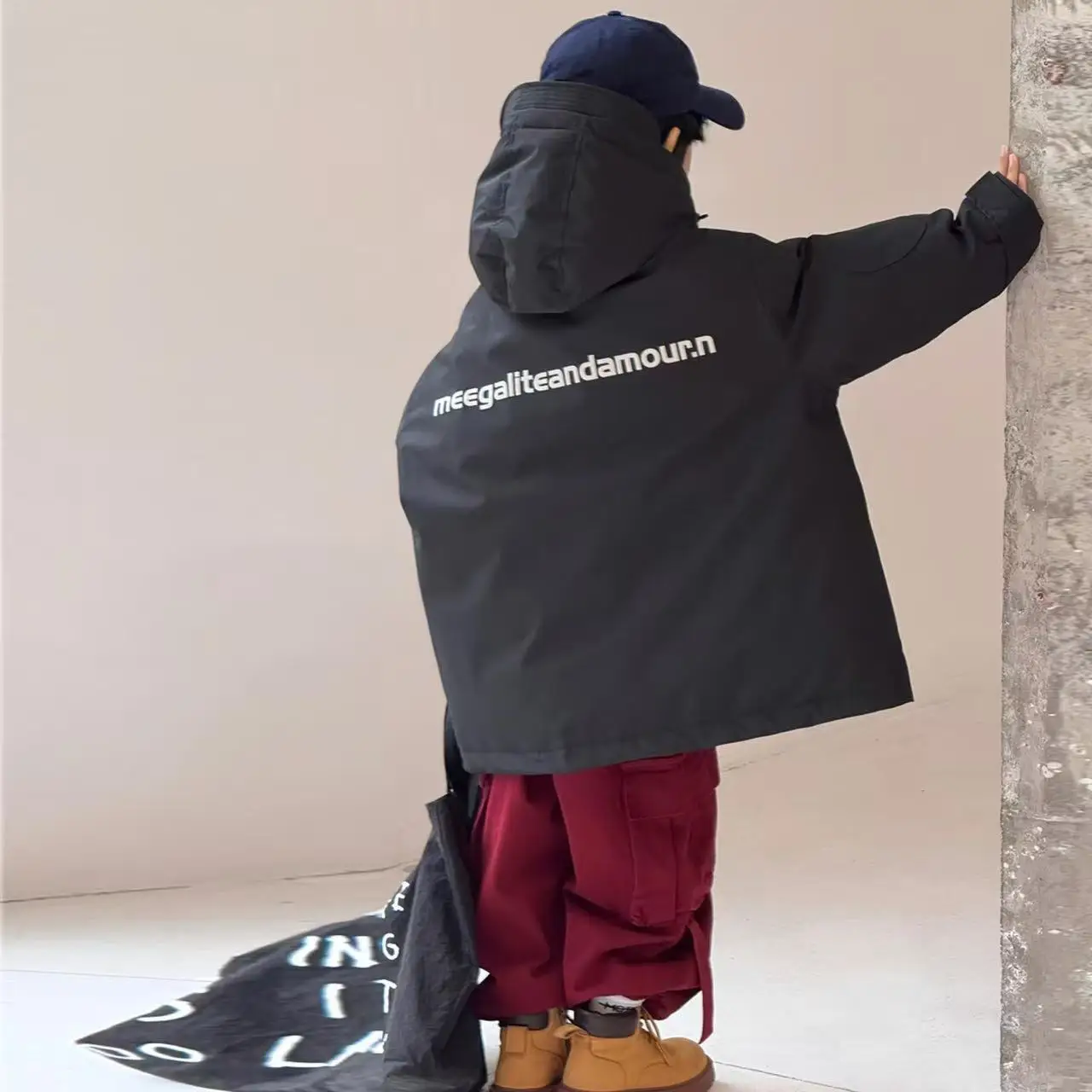 Children's Workwear Down Jacket New Korean Boys Girls In Large Children Thickened White Duck Down Waterproof Jacket Kids Coat