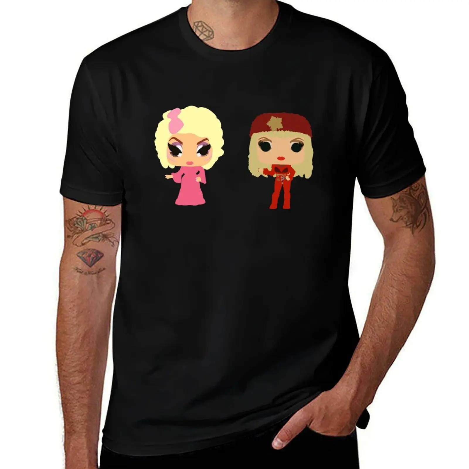 

Trixie and Katya Funko Pop UNHhhh T-Shirt Blouse T-shirts man clothes anime t shirts mens funny t shirts