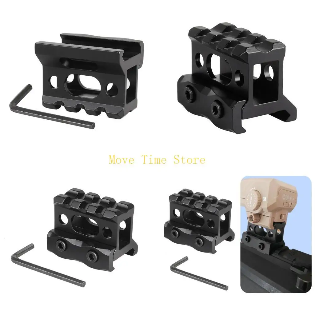 Tactically 3 Slot Heightening Guide Rail 20 To 20mm Bracket Rail Installation Converter Short Risers Mount Easy to Use