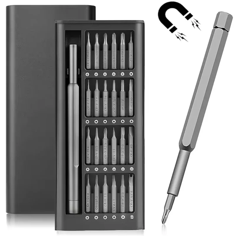 25 In 1 Magnetic Precision Screwdriver Set Mini Portable Screwdriver Kit For Mobile Phone Laptop Camera Repair Professiona Tools