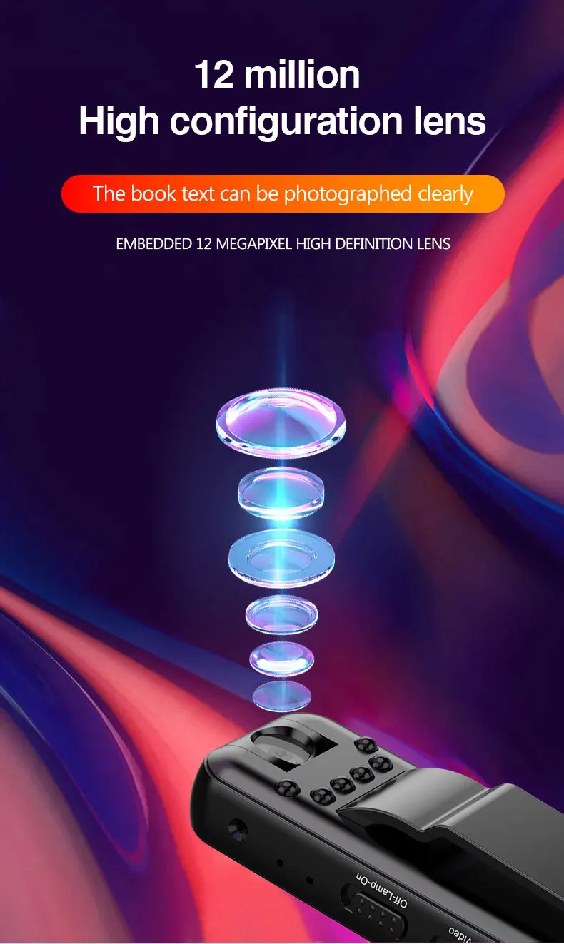 Sports Camera Video Recording HD Camcorder Infrared Night Vision Noise Reduction Meeting Minutes Learning Record Anti Shake PB10