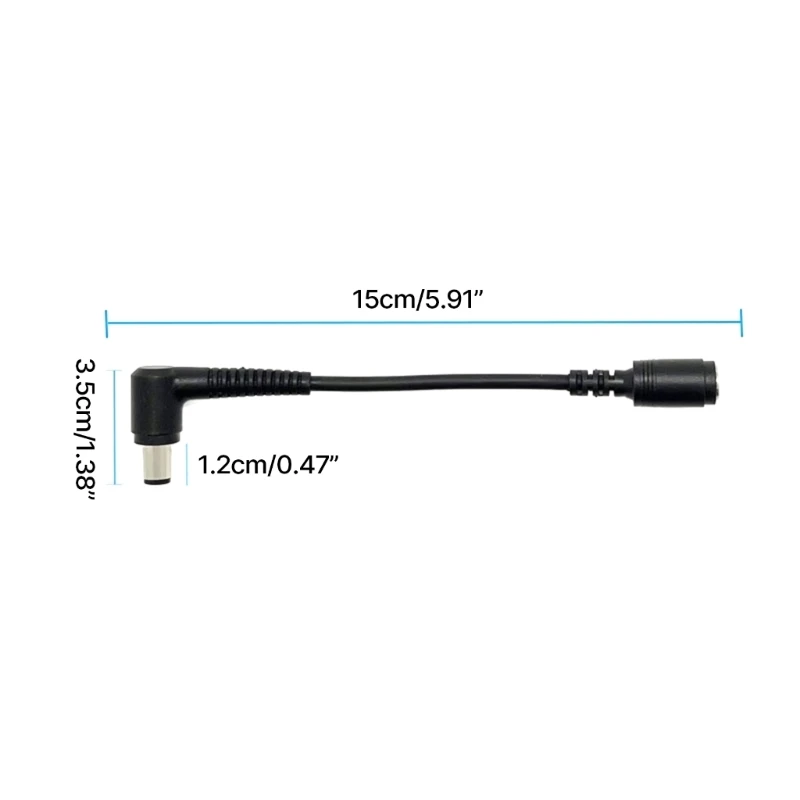 Hot sale 7.4x5.0mm Male to Female DC Power Plug Connector Adapter Converter Elbow 90 Degree Angle 7.4*5.0mm For DELL Hp Laptop - Image 6