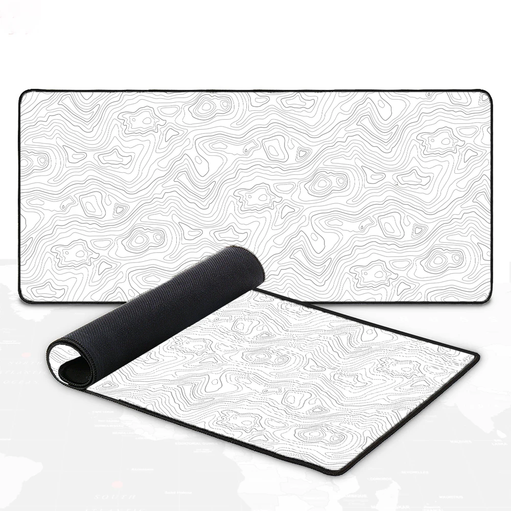 

White Striped Texture Mouse Pad, Non-slip and Waterproof Gaming Mouse Pad, Office Decorative Desk Mat, Perfect Gift for Friends