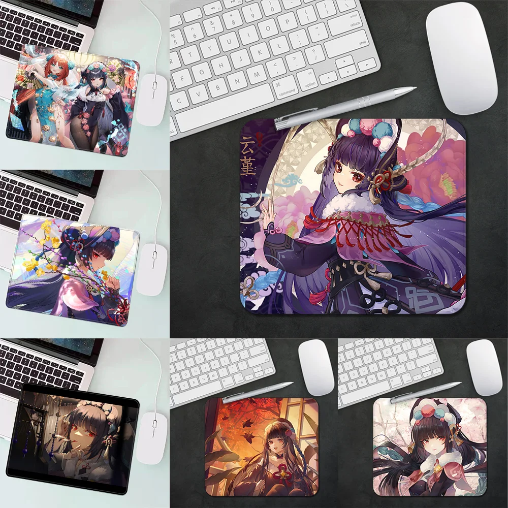 Yun Jin Genshin Impac Gaming Mouse Pad XS Small Mousepad For PC Gamer Desktop Decoration Office Mouse Mat Deskmat Rug