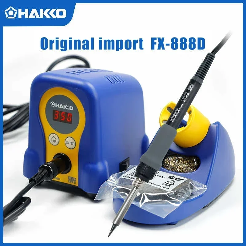 Original Hakko FX888D 70W Digital Soldering Station Adjustable Temperature High Quality Thermostat Electric Soldering iron