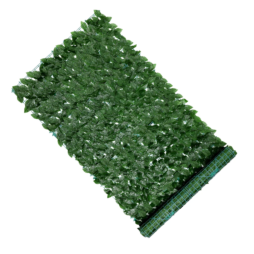 

Simulation Fence Artificial Green Plant Decor Outdoor Balcony Garden Panels Foliage Screening Thick Plastic Durable Vivid Leaves