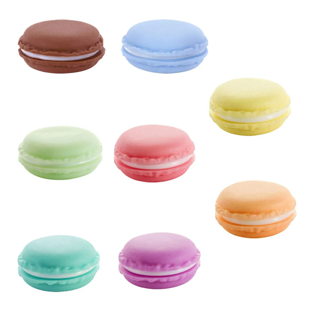 

8Pcs Macaron Storage Mini Jewelry Case Portable Creative Organizer for Small Accessories Storage Jewelry Portable