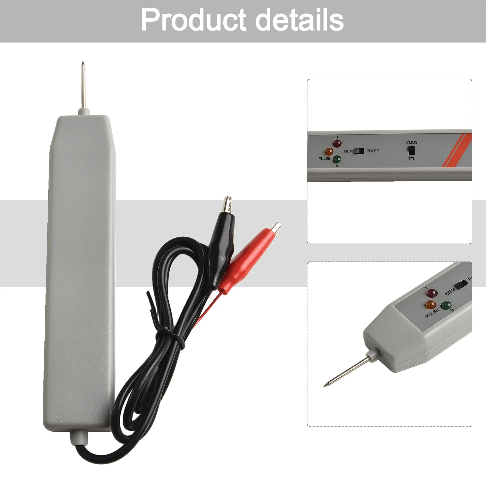 Logic Probe High Frequency  For Response DTL  For TTL CMOS Pulse Memory Logic Tester LP-1 For Measuring Tool Accessory