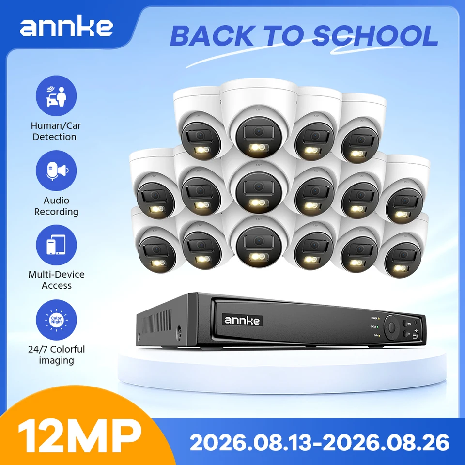 ANNKE 16CH 12MP HD POE Video Security System