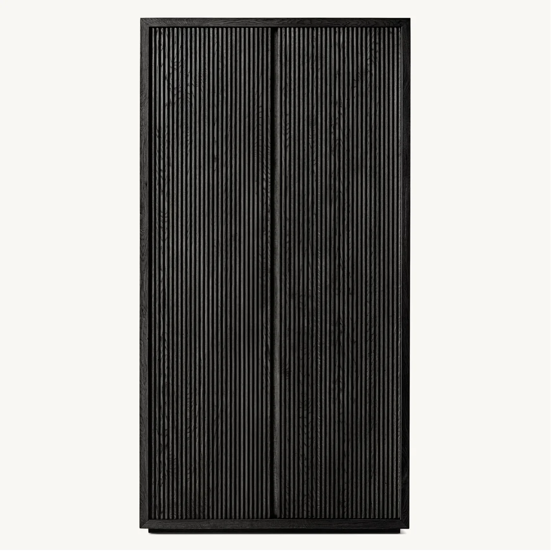 Classical Rustic Oak Character Luxury Living Room Reclaimed Oak Reeded Cabinet
