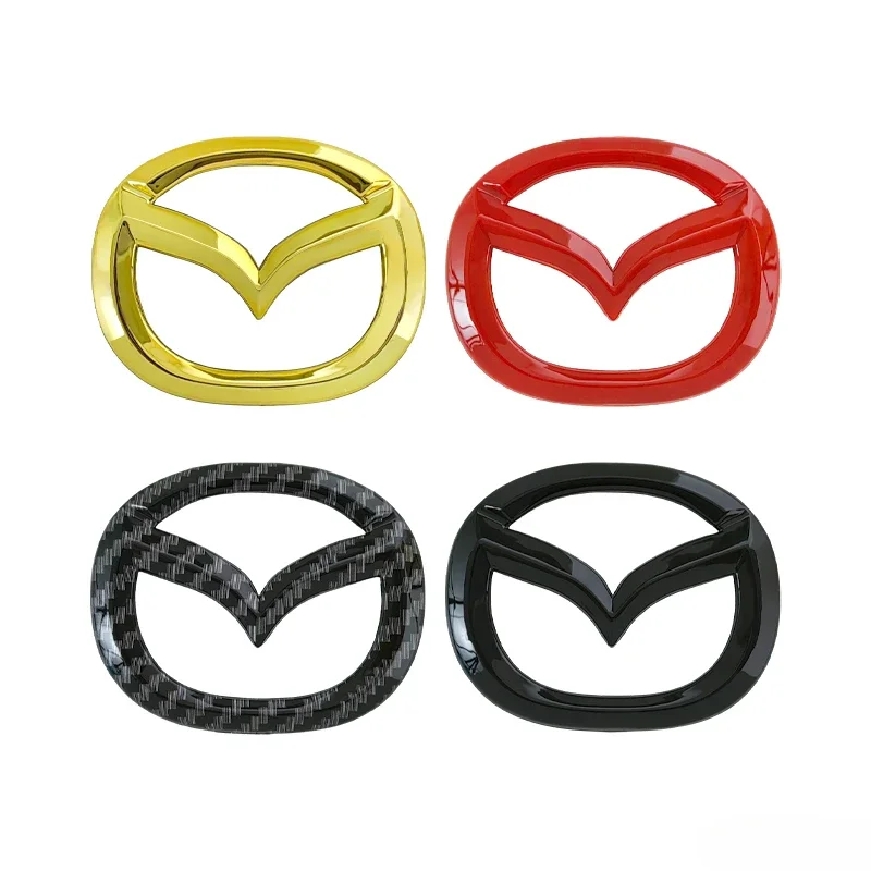 ABS Car Steering Wheel Emblem Cover Stickers for Mazda CX6 RX7 MX5 CX5 CX3 Protege CX9 CX7 CX9 Auto Logo Badge Decals Decoration