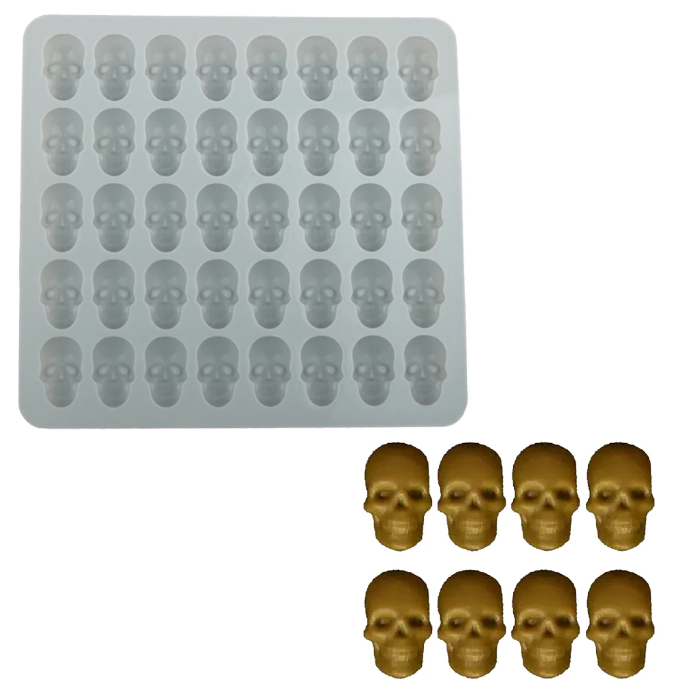 Molde de Chocolate con diseño de araña y calavera para Halloween, moldes de silicona para pastel, utensilios de cocina para hornear, herramientas para postres y dulces