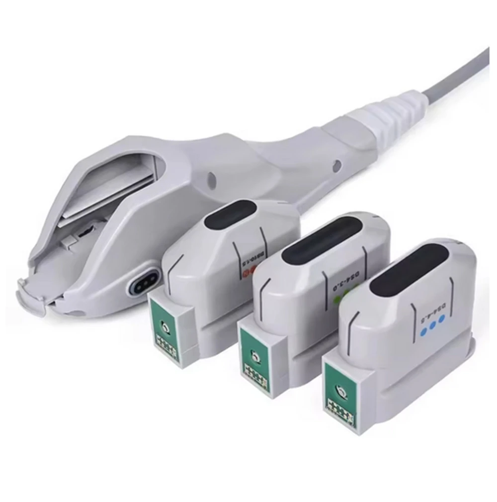 10000 Shots 1.5/3.0/4.5 /8.0/13.0mm HIFU Cartridge Exchangeable HIFU Transducer For Version 2.0.H/ 2.1.H/2.2.H/2.3.H Machine