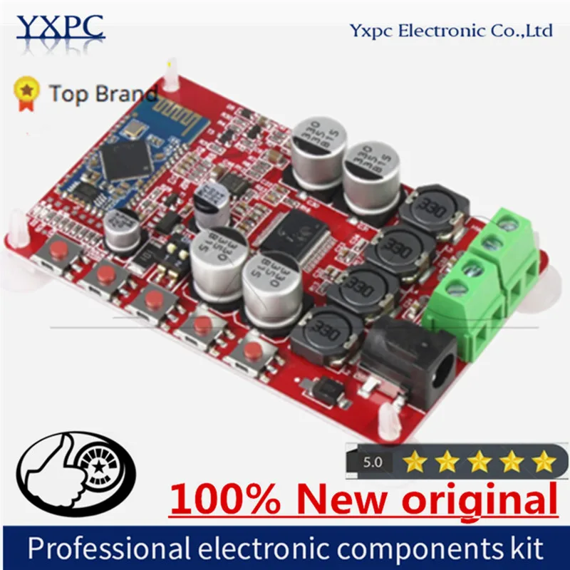 TDA7492P 50 Вт + 50 Вт беспроводной Bluetooth-совместимый аудиоприемник 4,0 плата цифрового усилителя 2,1 интерфейс 8 ~ 25 В источник питания постоянного тока