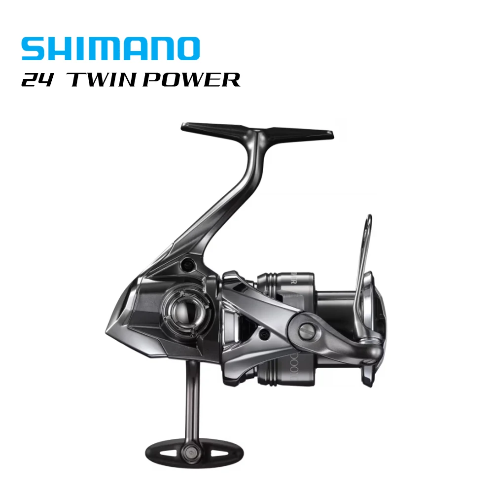 Shimano Original 2024 Twin Power Spinning Fishing Reel Gear Ratio 5.1-6.4:1 Max Drag 2-6KG 9/1 BB NEW ANTI TWIST FIN Design