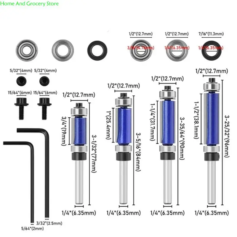 0xxa 11pcs woodworking تحمل القطع القاطع مجموعة 14inch شانك الصلب نقش
