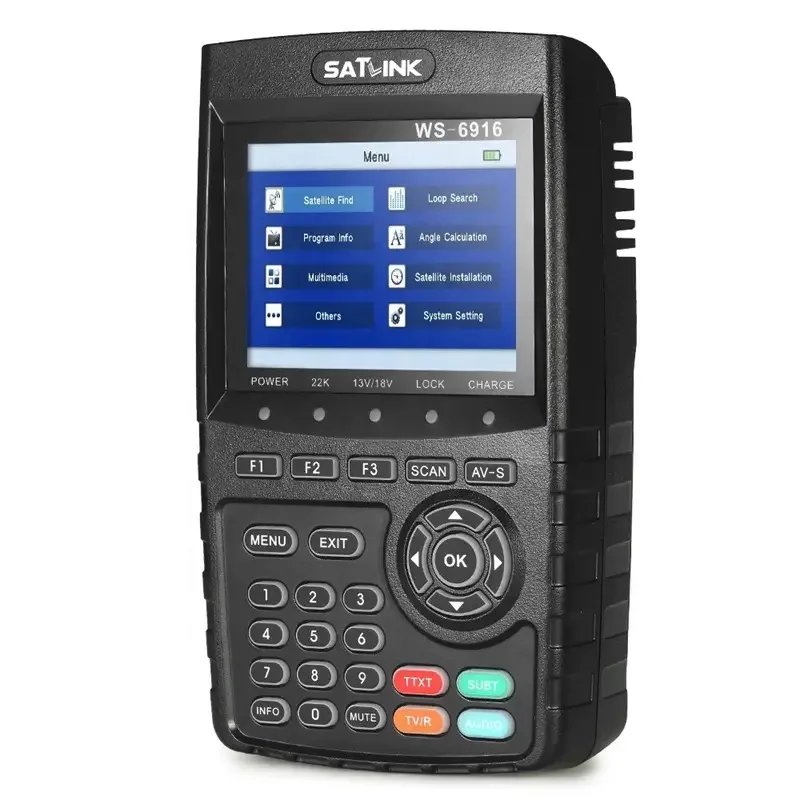 New Coming   High Definition Original Satlink 6916 Satellite Finder DVB-S2 MPEG-2/MPEG-4 Satellite Signal Finder