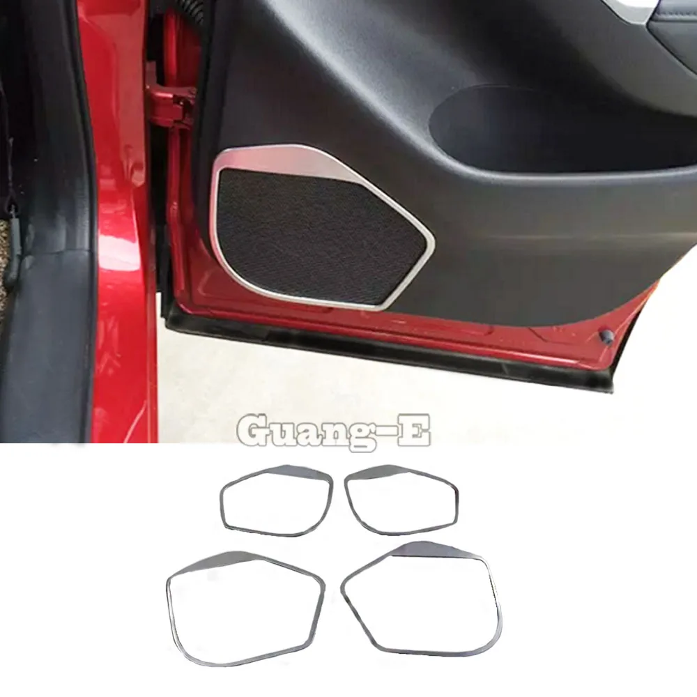 

Для Mazda CX-5 CX5 2012 2013 2014 2015 2016 Стайлинг Stick ABS Матовый детектор Внутренняя дверь Аудио Голово Звуковое кольцо Лампа Накладка 4 шт.
