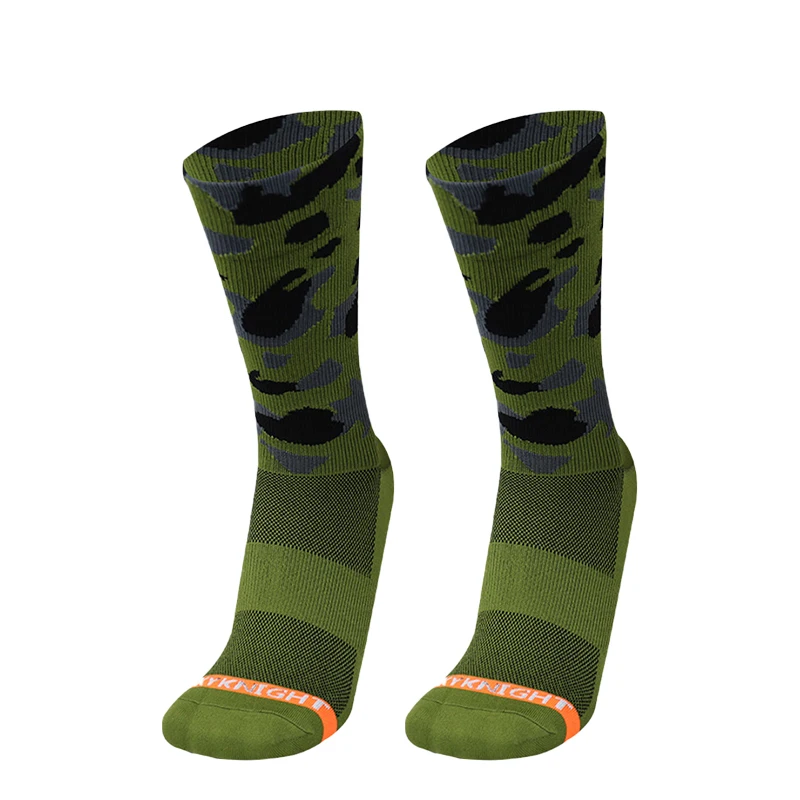 Cycling Socks Camouflage Outdoor Movement Mountain Bike Socks Compression Breathable Men Women Calcetines Ciclismo