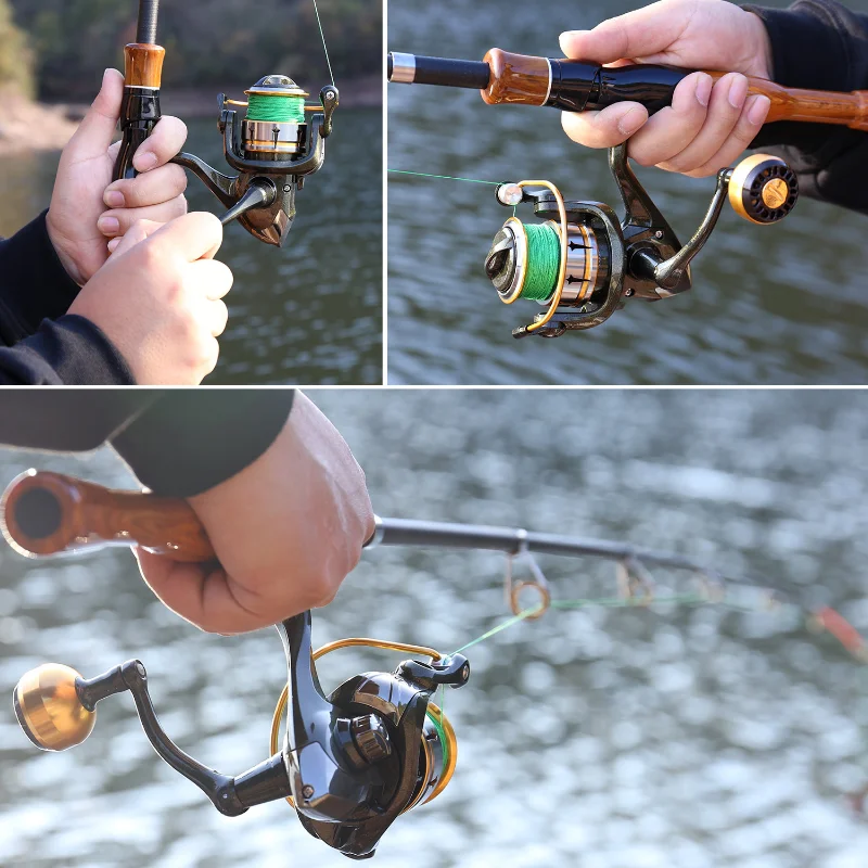 Sougayilang Spinning Fishing Reel 5.2:1 Gear Ratio Freshwater Carp Reel 1000-5000 Series Coil 12LB 5.4KG Max Drag Fishing Reel