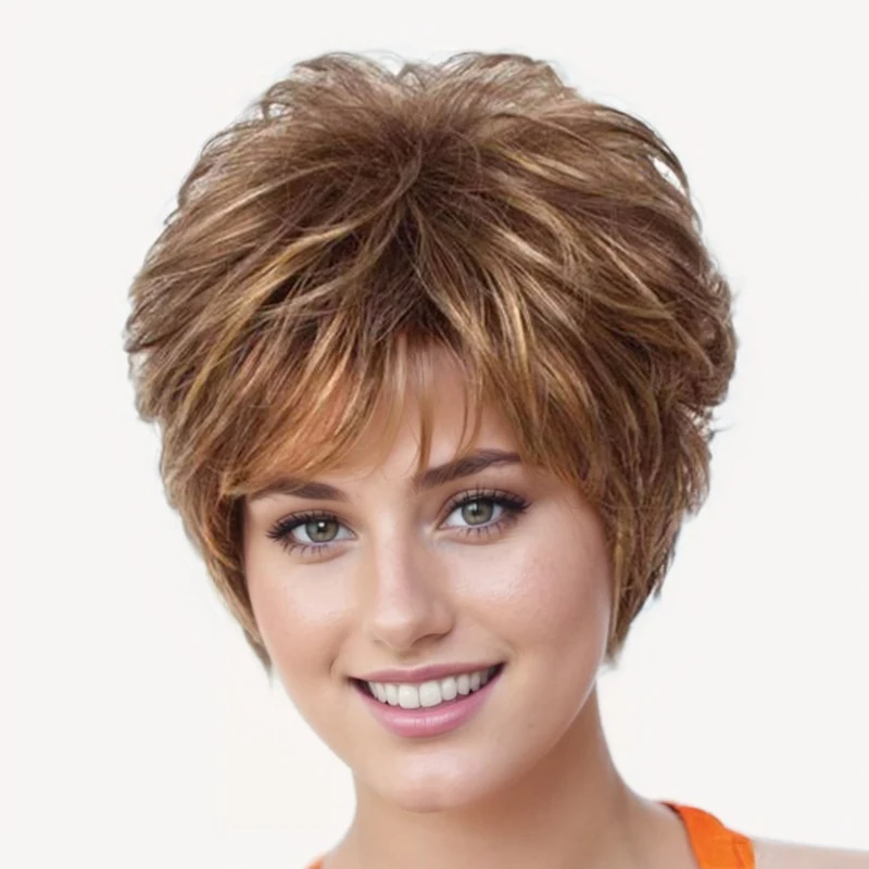 

for Women, Short Curly Hair , High-Temperature Synthetic Wig
