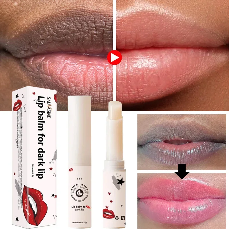 Lip Balm Remove Dark Lip Moisturizing Lightening Melanin Whitening Plumper Extreme Gloss Pink Lips Skin Care For Men Women