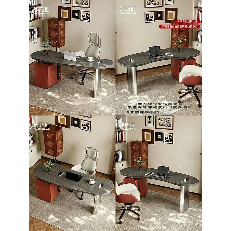 Hi Italian Minimalist Solid Wood Desk Home Office Writing Table Large Computer Desk