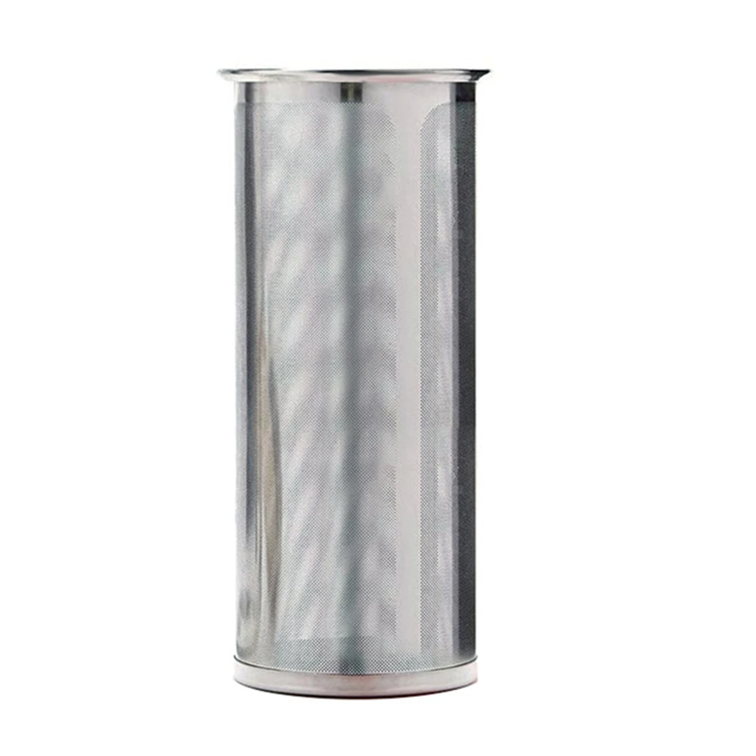 A09G-Filtro de café para tarro Mason de boca ancha, acero inoxidable 304, malla ultrafina, infusor de té y frutas, infusor de té y frutas