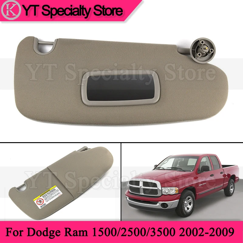 

Kamshing Beige Inside Sunvisor For Dodge Ram 1500/2500/3500 2002-2009 Sun Shield Front Sunshade Sun Visor