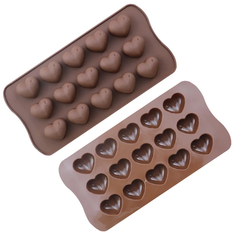 Heart Chocolate Patisserie Candy Bar Mould Cake Decoration Kitchen Baking Accessories New Silicone Mold 2023 Baking Accessories